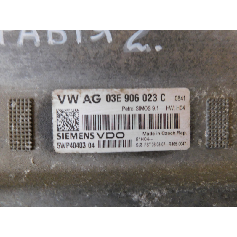 Блок керування двигуном VAG. 03E906023C. Блок керування двигуном VAG. 03E906023C.