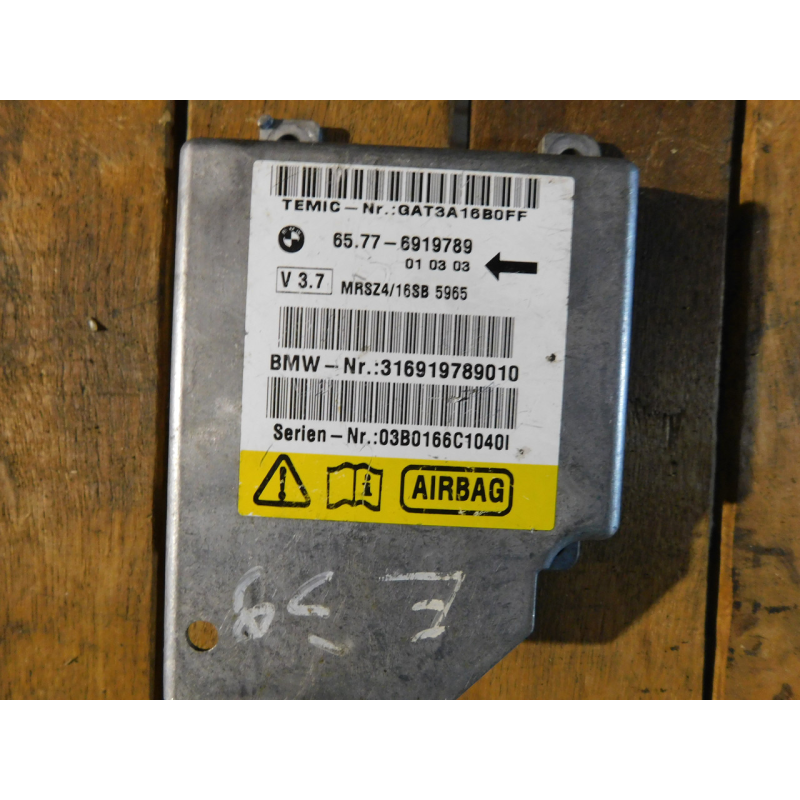 Блок управління AIRBAG  BMW  E39.6919789.