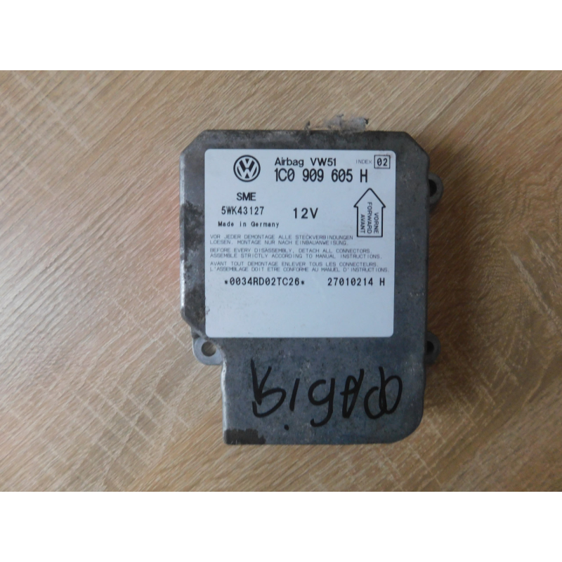 Блок керування AIRBAG  SKODA FABIA.  1C0909605H.