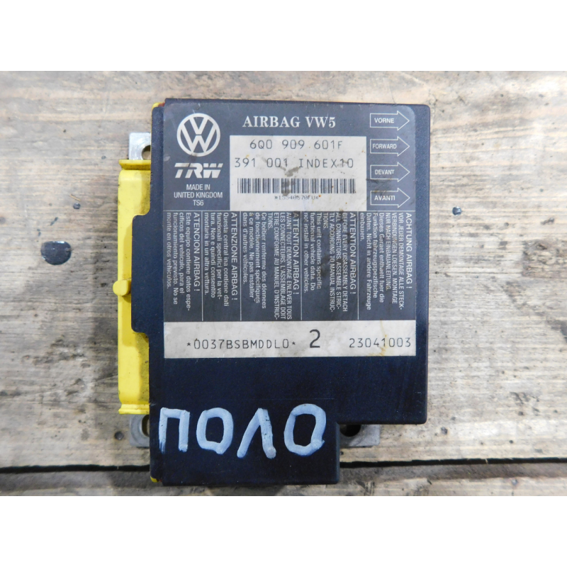 Блок управління подушками безпекі AIRBAG  VW POLO. 6Q0909601F.