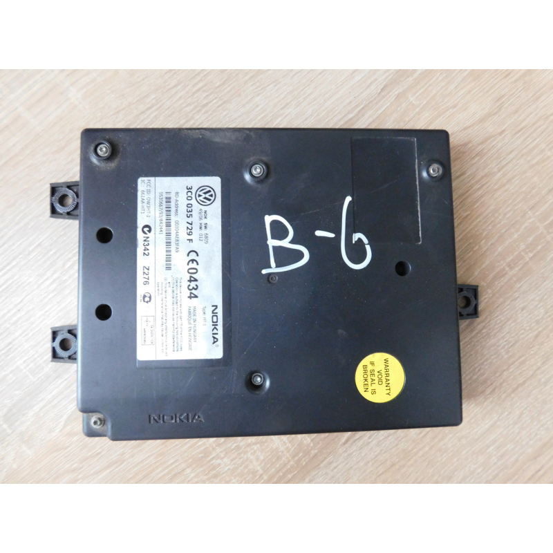 Блок керування BLUTOOTH NOKIA. VW PASSAT B6. 3C0035729F. Блок керування BLUTOOTH NOKIA. VW PASSAT B6. 3C0035729F.