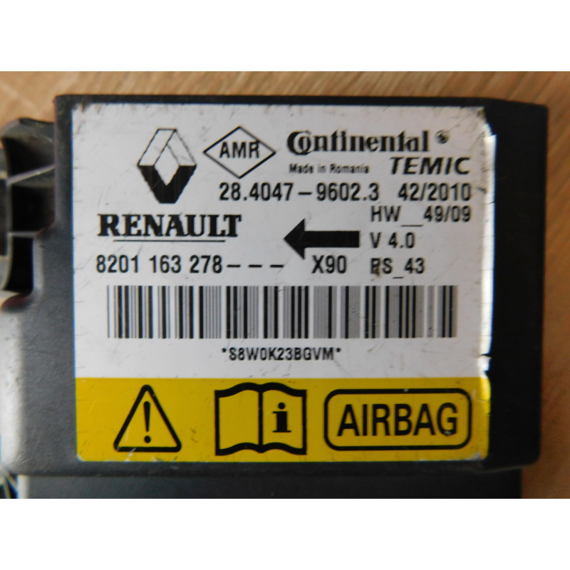 Блок AIRBAG RENAULT LOGAN. 8201163278.