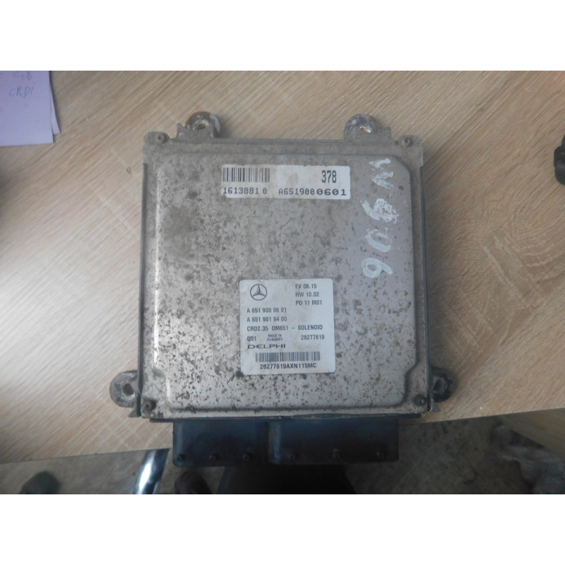 Блок керування двигуном MERCEDES SPRINTER 2.2 W906. A6519019400/ A6519000601 Блок керування двигуном MERCEDES SPRINTER 2.2 W906. A6519019400/ A6519000601